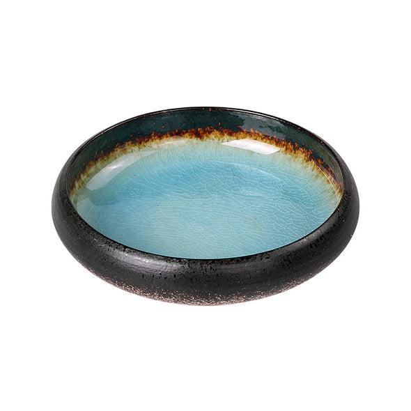 Creative Kiln Ice Split Glaze Ceramic Plate