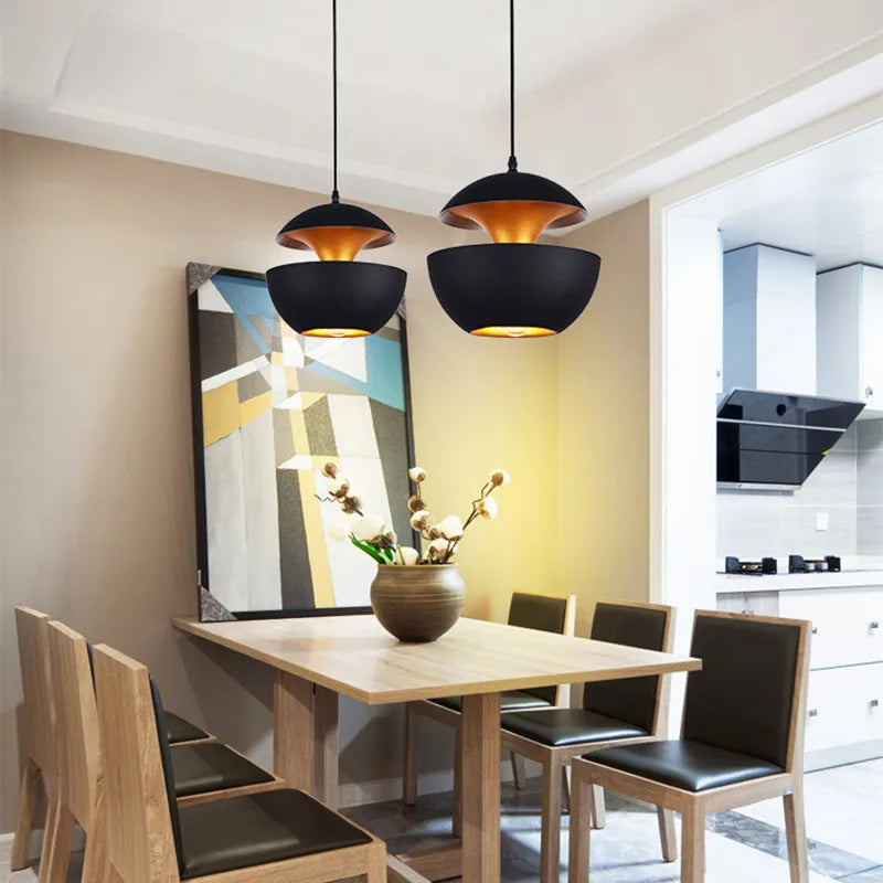 Modern Apple Shape LED Pendant Lamp - Fun & Elegant