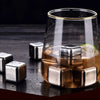 4/6/8 Pcs Stainless Steel Ice Cubes Set Reusable Chilling Stones for Whiskey Wine Wine Cooling Cube Chilling Rock Party Bar Tool