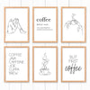 Nordic Coffee Bar Sign Wall Picture