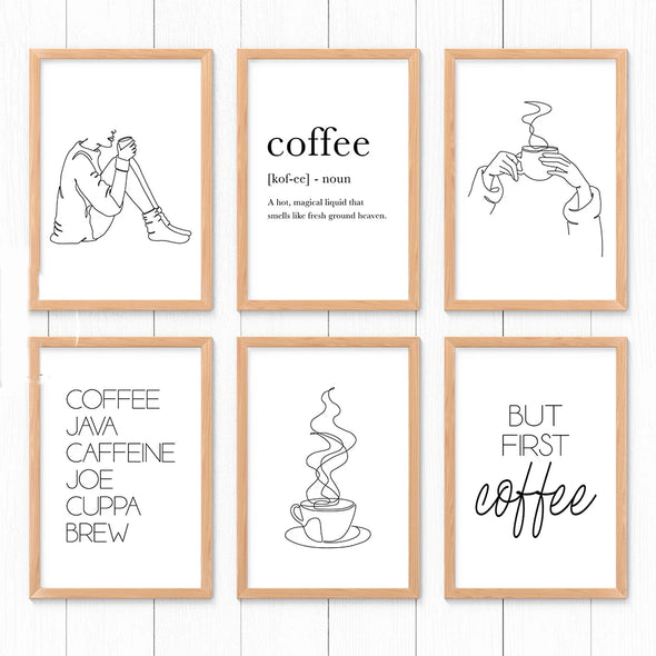 Nordic Coffee Bar Sign Wall Picture