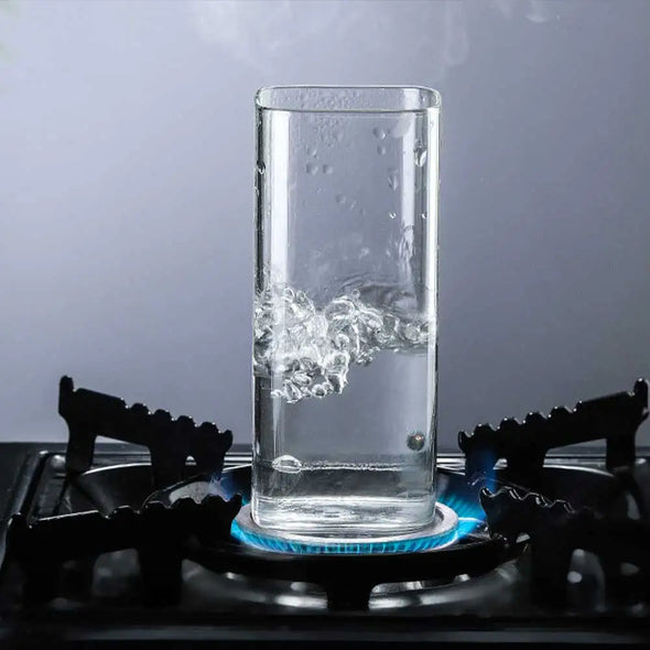 Square Glass Cup Transparent Cold Drinking Glass Milk Juice Tea Drink Water Cups Wine Glass Beer Coffee Mug for Office Home