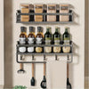 Black Wall-mounted Kitchen Shelves