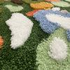 Luxury Green Moss Style Back Rug