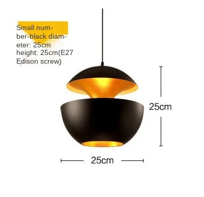 Modern Apple Shape LED Pendant Lamp - Fun & Elegant
