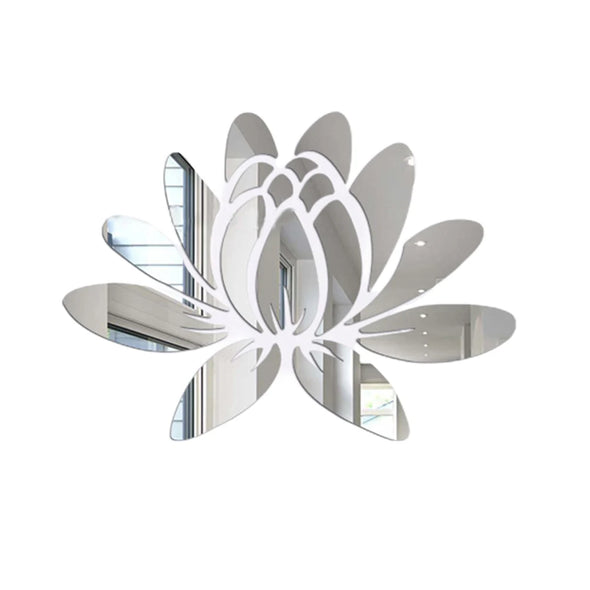 Mirrors Lotus Aesthetic DIY Wall Stickers