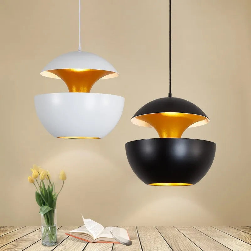 Modern Apple Shape LED Pendant Lamp - Fun & Elegant