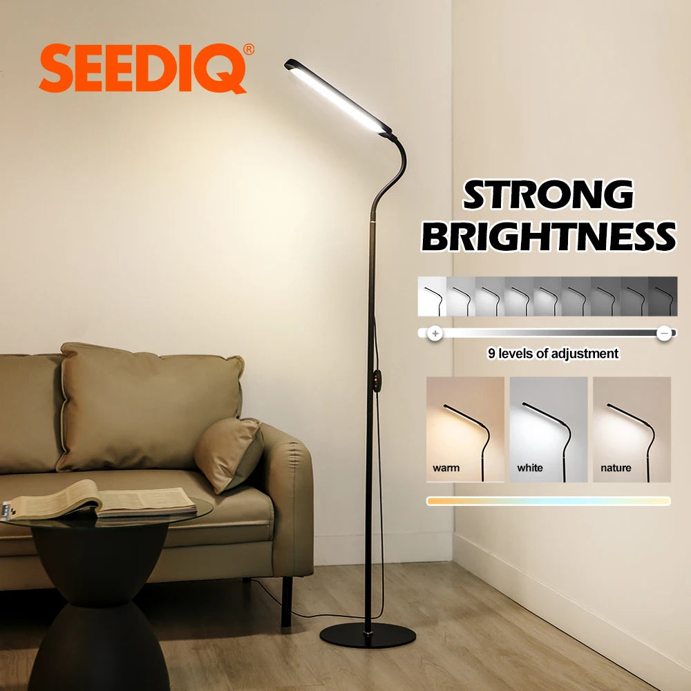 Modern LED floor lamp with 12V USB power plug for flexible and stylish home decor-1