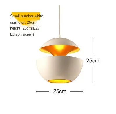 Modern Apple Shape LED Pendant Lamp - Fun & Elegant