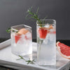 Square Glass Cup Transparent Cold Drinking Glass Milk Juice Tea Drink Water Cups Wine Glass Beer Coffee Mug for Office Home