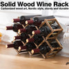 Collapsible Wooden Wine Bottle Rack