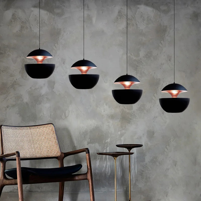 Modern Apple Shape LED Pendant Lamp - Fun & Elegant