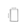 Square Glass Cup Transparent Cold Drinking Glass Milk Juice Tea Drink Water Cups Wine Glass Beer Coffee Mug for Office Home